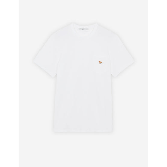 Men Baby Fox Patch Pocket Tee-Shirt - White