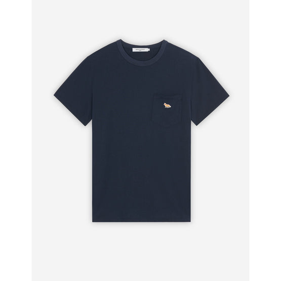Men Baby Fox Patch Pocket Tee-Shirt - Navy