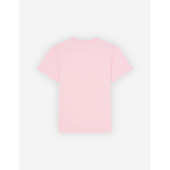 Men Grey Fox Head Patch Classic Tee-Shirt - Dusty Rose