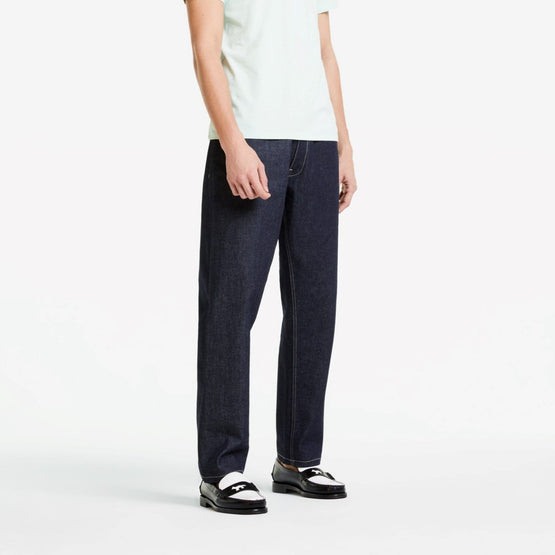 Men Loose Fit Jeans - Dark Navy
