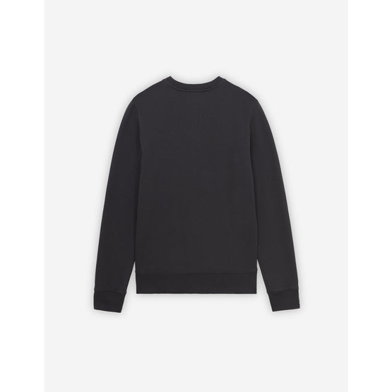 Men Big Fox Embroidery Regular Sweatshirt - Anthracite
