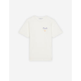 Men Fox Embroidery Relaxed Tee-Shirt - White