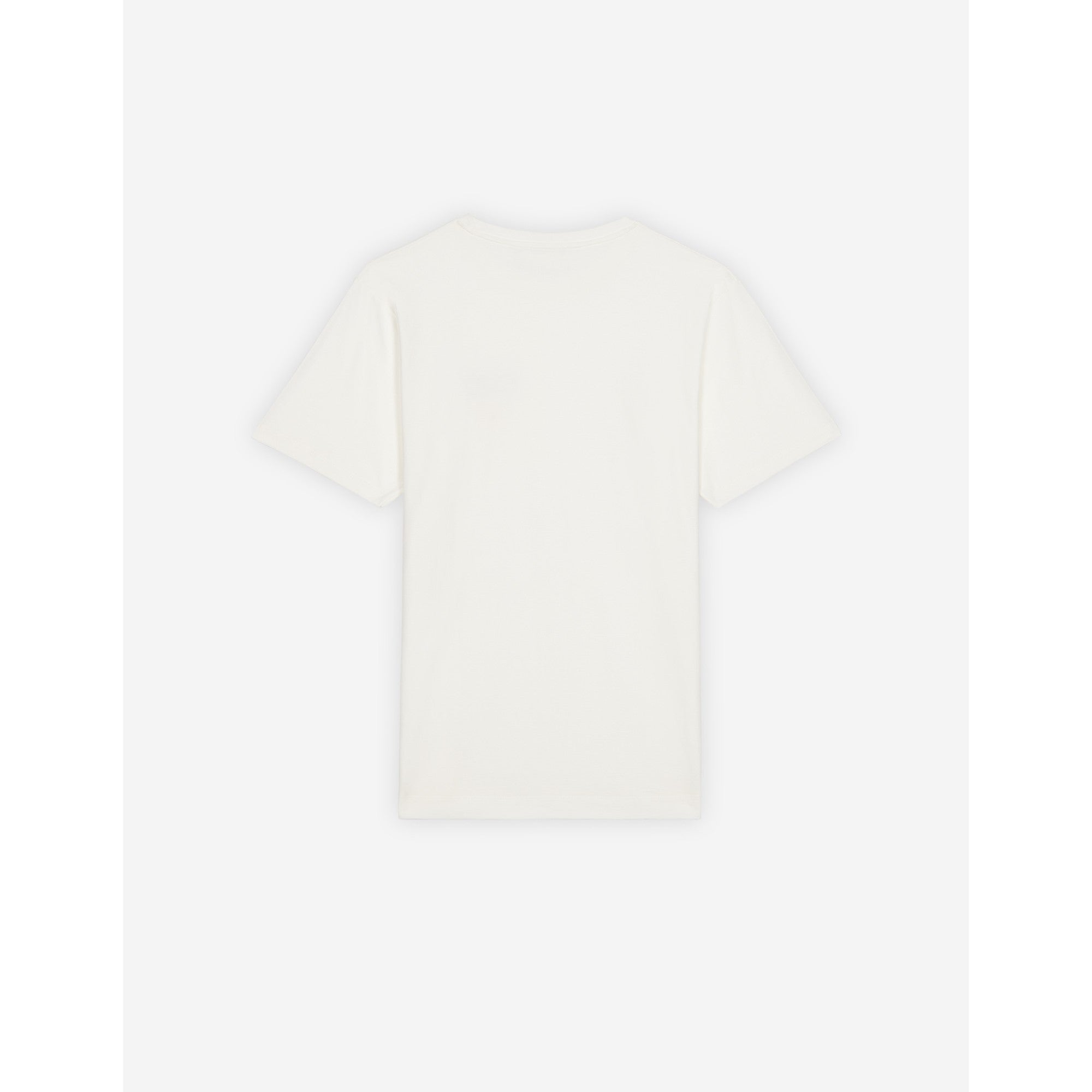 Men Fox Embroidery Relaxed Tee-Shirt - White