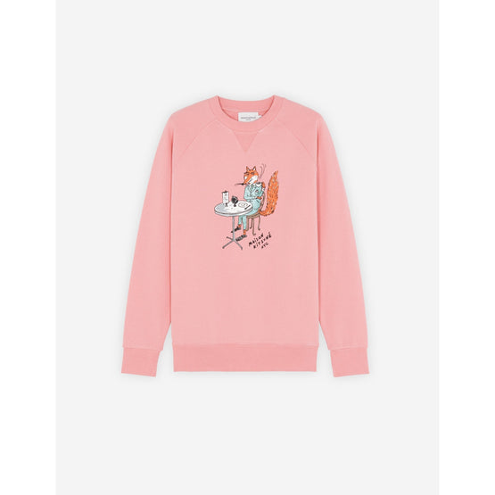 Men Oly Coffee Fox Classic Sweatshirt - Bubble Gum Pink