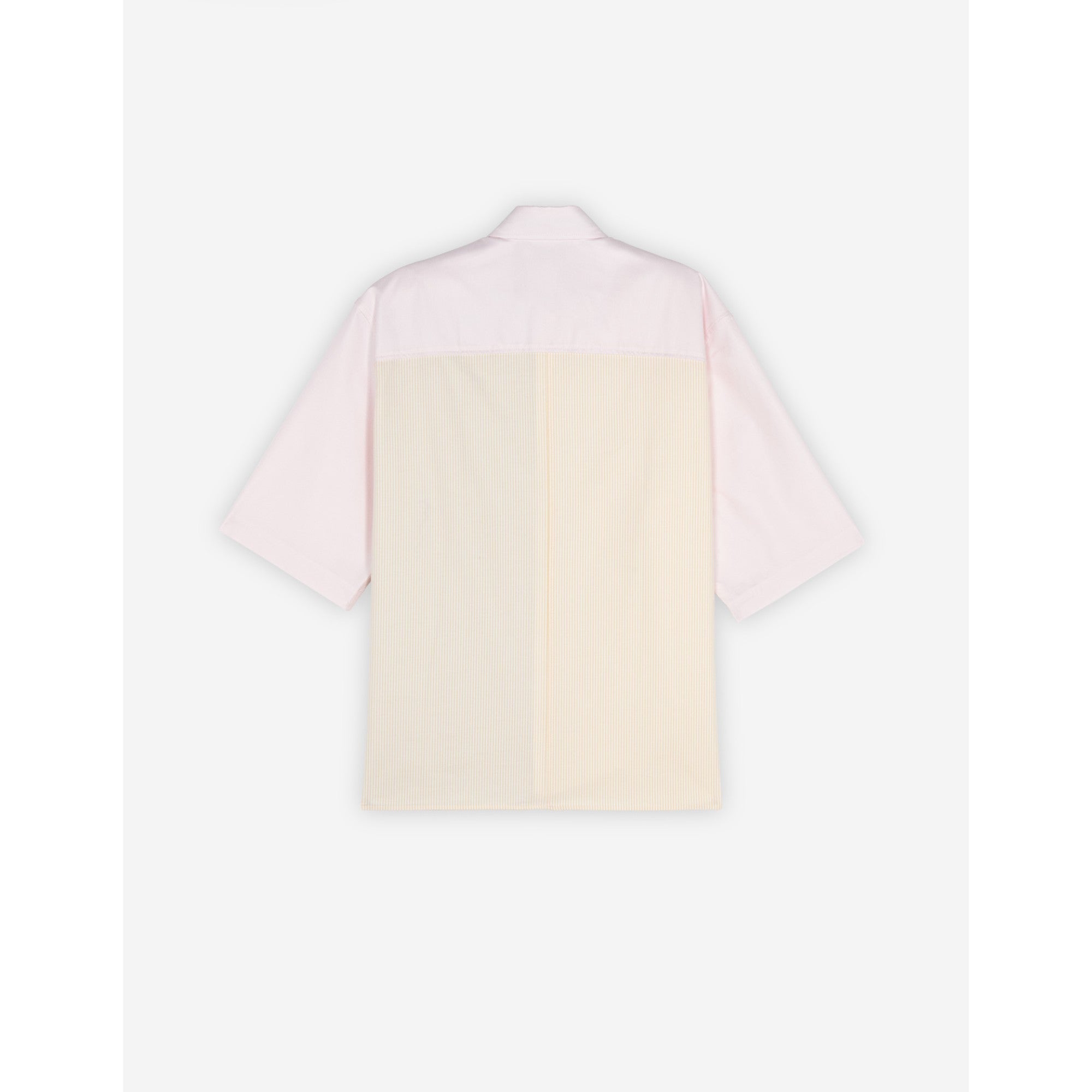 Men Short Sleeve Shirt - Color Block Stripes