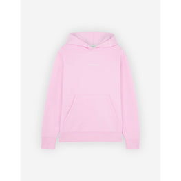 Men Maison Kitsune Embroidered Cordless Hoodie - Dusty Rose