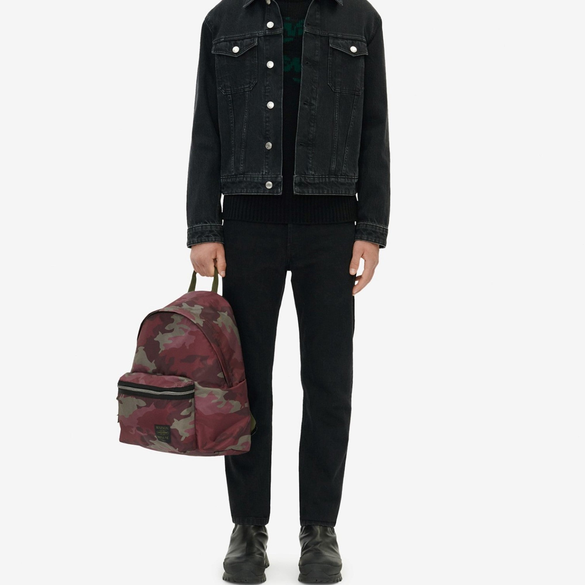 Men Trucker Jacket - Black