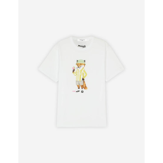 Men Ice Cream Splash Comfort Tee-Shirt - White