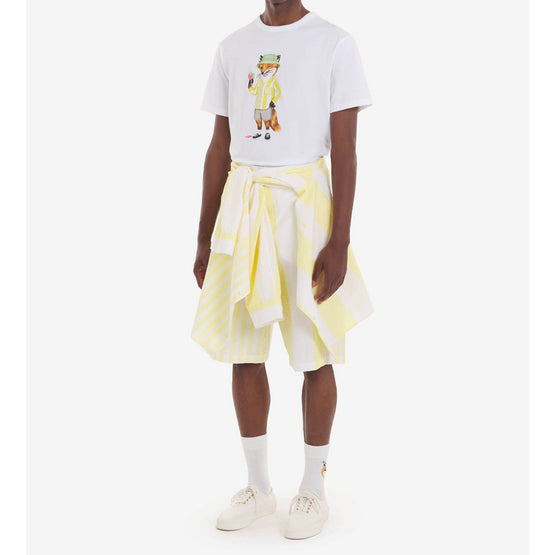 Men Ice Cream Splash Comfort Tee-Shirt - White