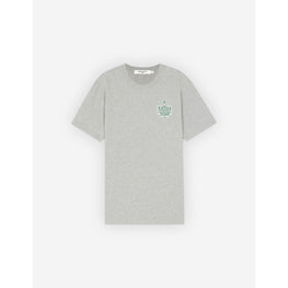 Men Maison Kitsune Crest Regular Tee-Shirt - Light Grey Melange