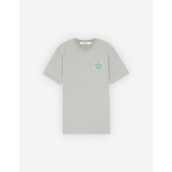 Men Maison Kitsune Crest Regular Tee-Shirt - Light Grey Melange