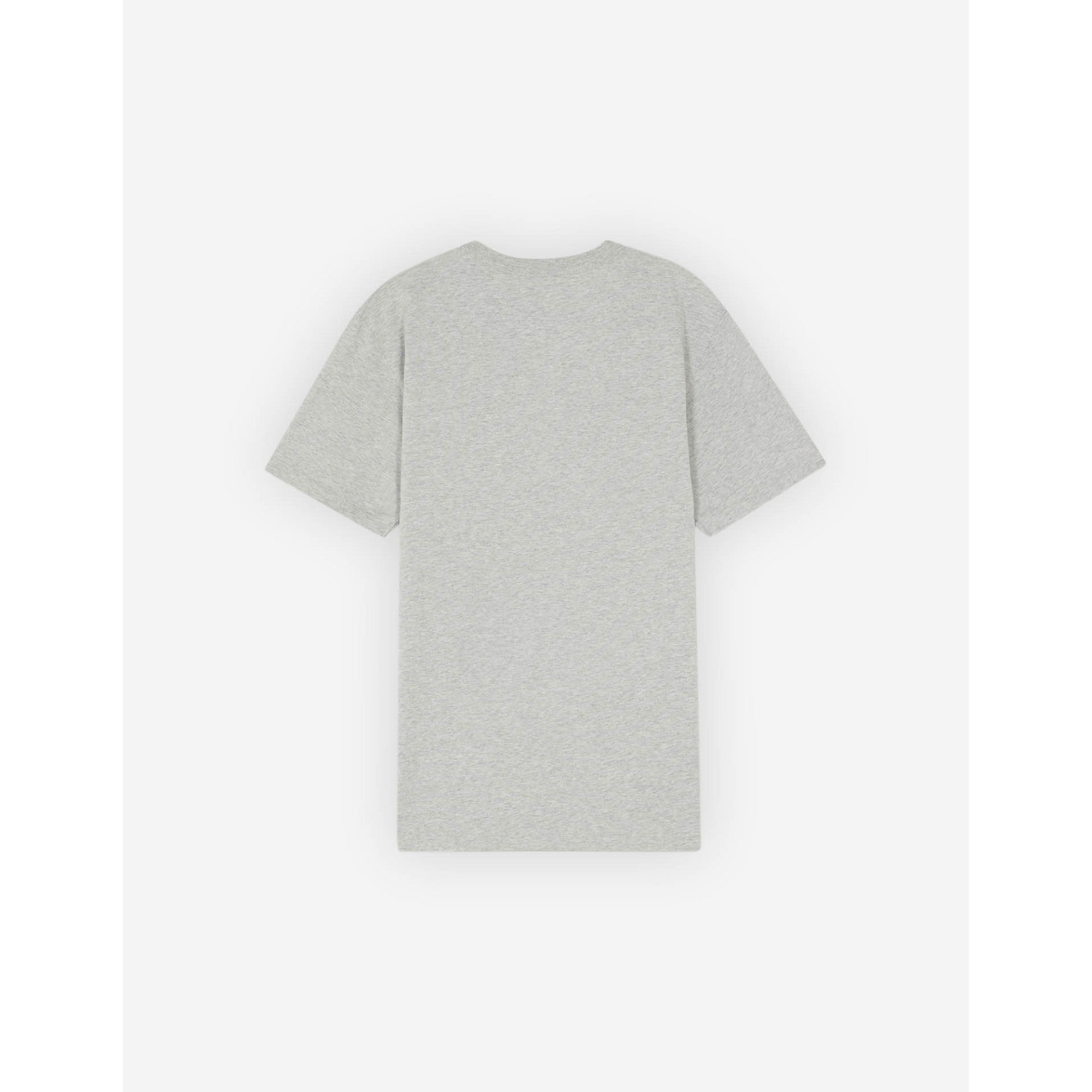 Men Maison Kitsune Crest Regular Tee-Shirt - Light Grey Melange
