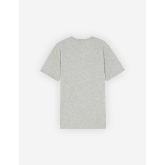 Men Maison Kitsune Crest Regular Tee-Shirt - Light Grey Melange