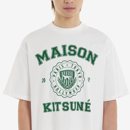 Men Varsity Comfort Tee-Shirt - Off-White