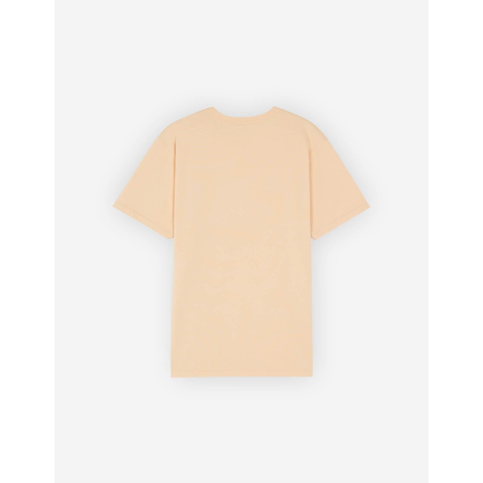 Men Tonal Fox Head Patch Regular Tee-Shirt - Peach