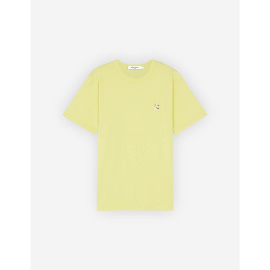 Men Tonal Fox Head Patch Regular Tee-Shirt - Lemon