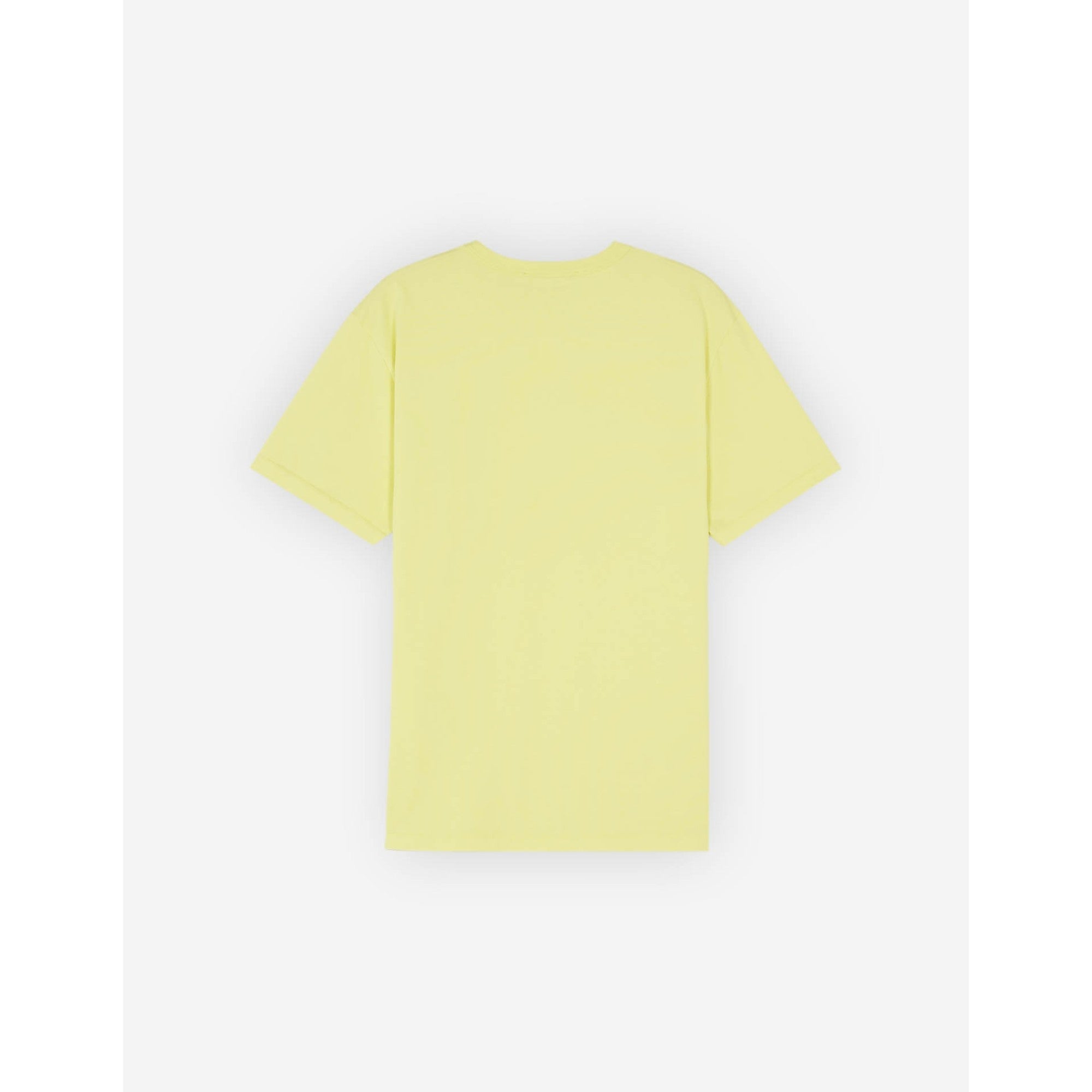 Men Tonal Fox Head Patch Regular Tee-Shirt - Lemon