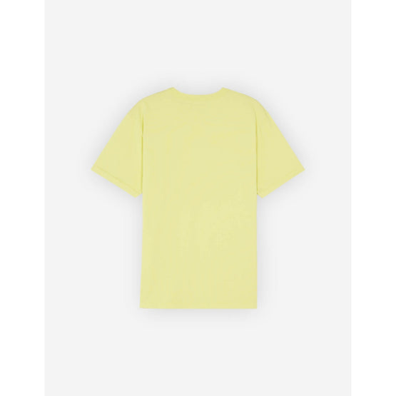 Men Tonal Fox Head Patch Regular Tee-Shirt - Lemon