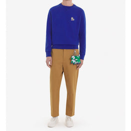 Men Dressed Fox Patch Classic Sweatshirt - Deep Blue