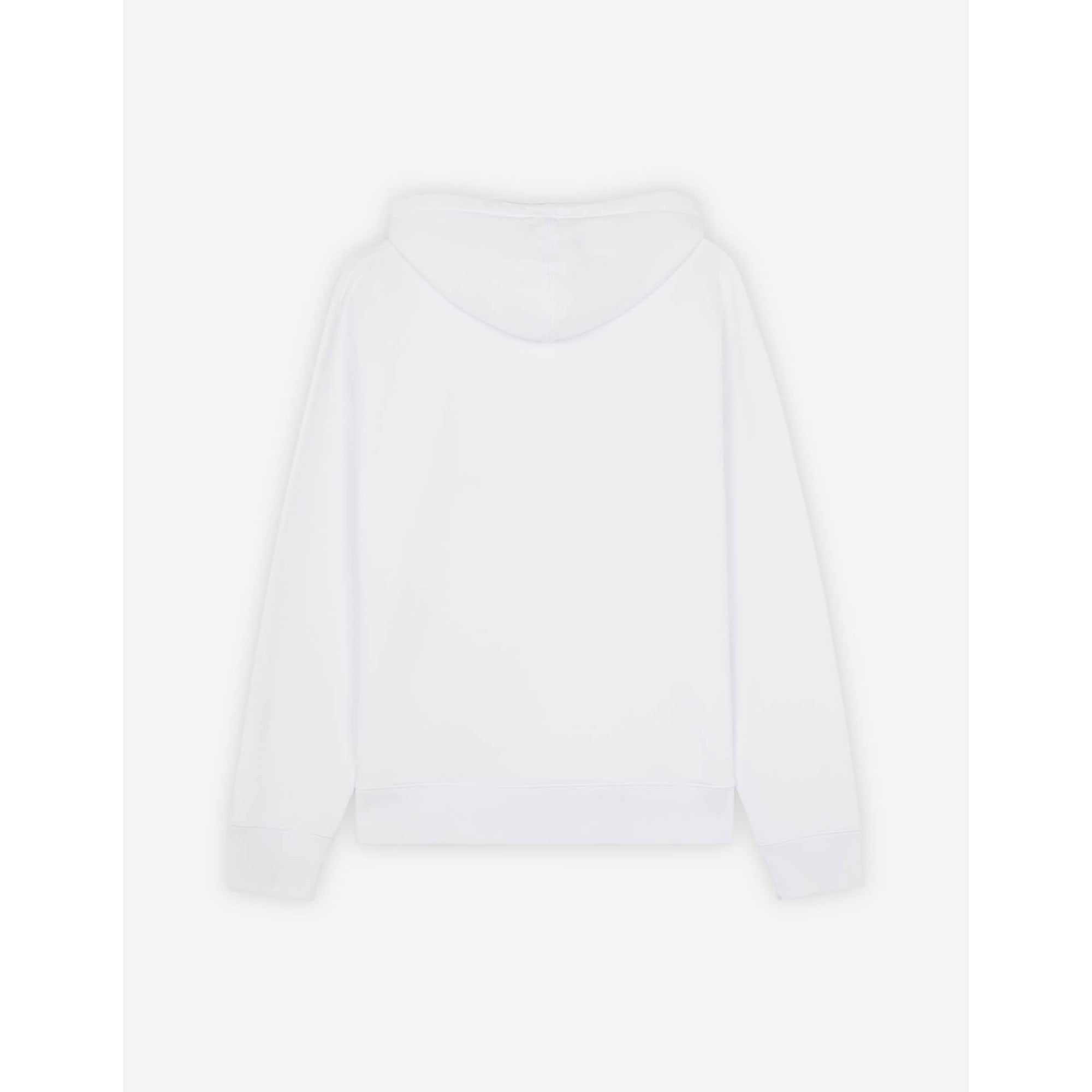 Men Vibrant Fox Head Hoodie - White