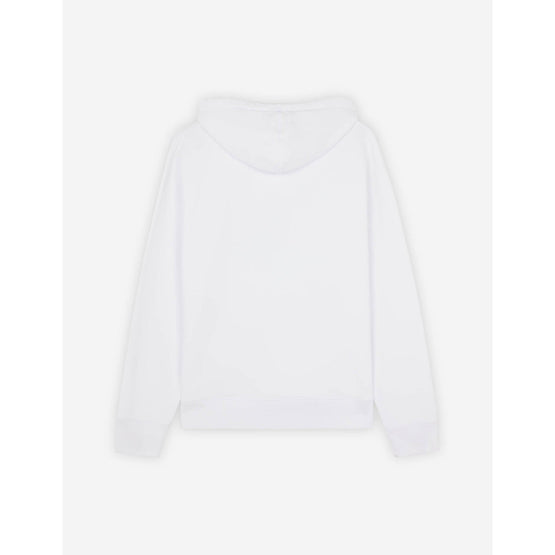 Men Vibrant Fox Head Hoodie - White