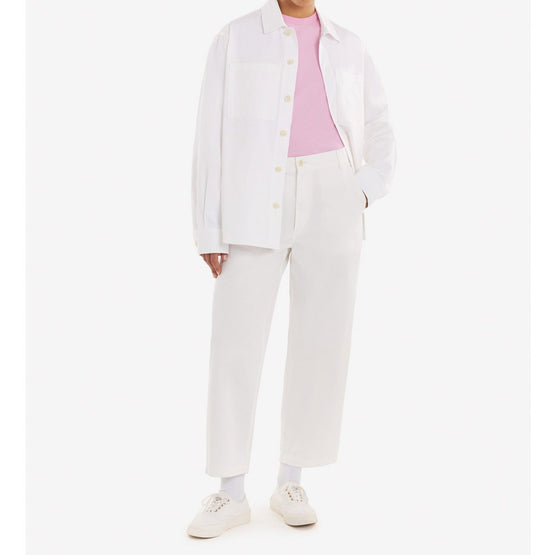 Men Snaps Overshirt - Milky White