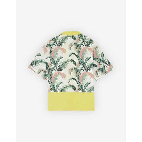 Men Palm Front Print Resort Shirt - Multico Design