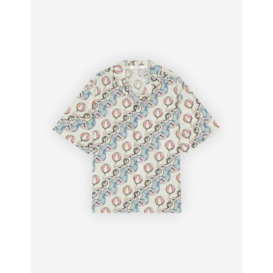 Men Dancing Girls Print Resort Shirt - Multico Design