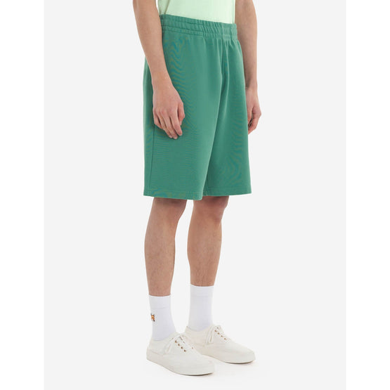 Men Maison Kitsune Crest Jog Shorts - Tropical Green