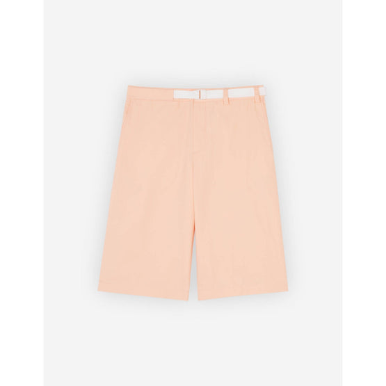 Men Belted Shorts - Peach