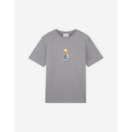 Men Dressed Fox Regular Tee Shirt - Light Grey Melange