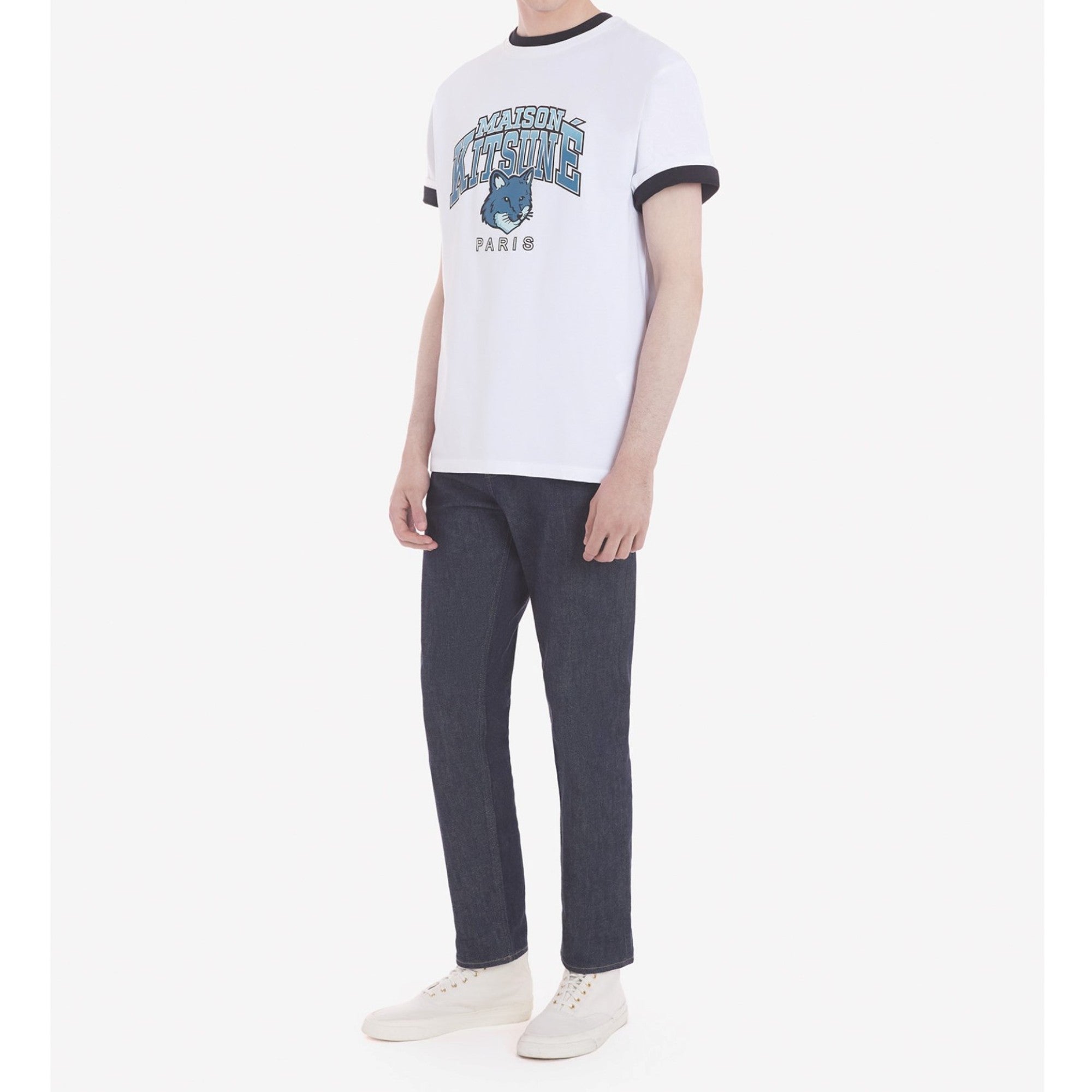 Men Campus Fox Relaxed Tee Shirt - White