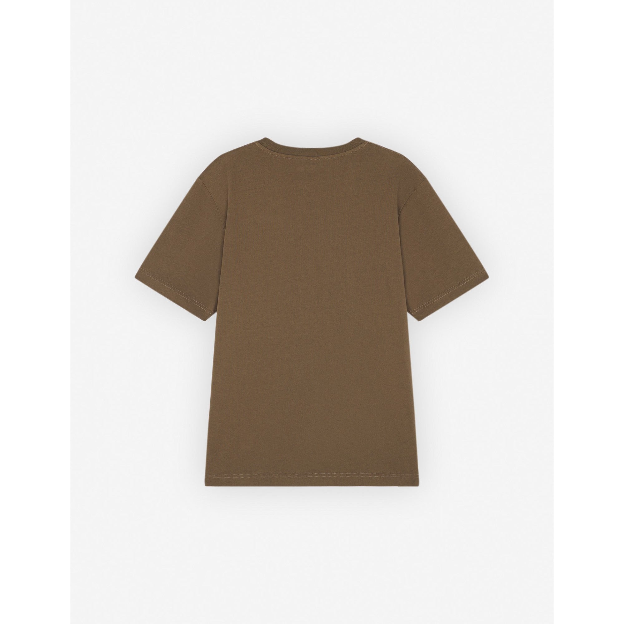 Men College Fox Printed Comfort Tee-Shirt - Khaki