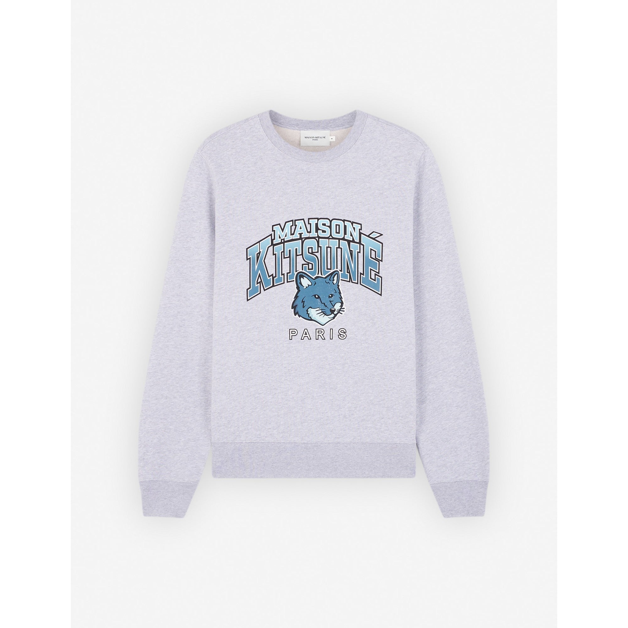 Men Campus Fox Regular Sweatshirt - Light Grey Melange
