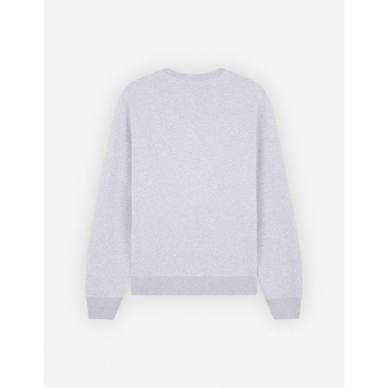 Men Campus Fox Regular Sweatshirt - Light Grey Melange
