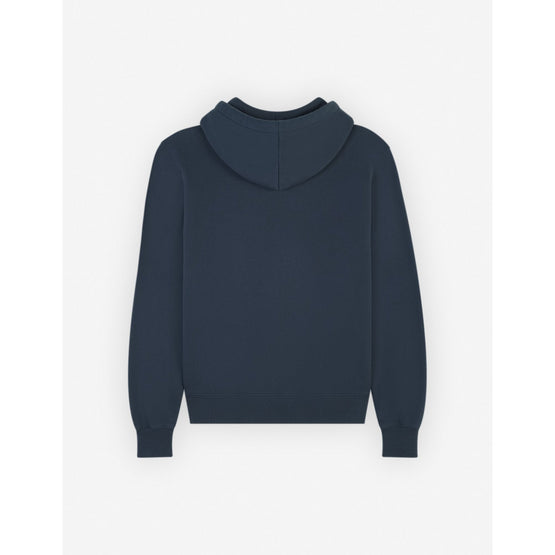 Men Maison Kitsune Flowers Comfort Hoodie - Ink Blue