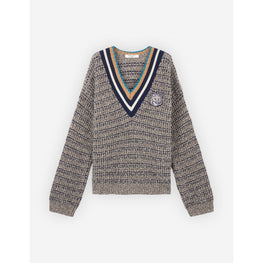 Men Bold Fox Head Crafty Comfort Jumper - Black/White/Beige