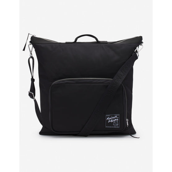 Men Nylon Helmet Bag - Black