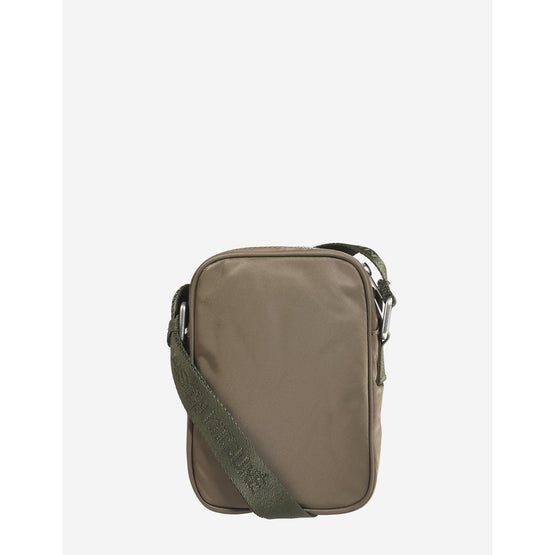 Men Nylon Crossbody Pouch - Khaki
