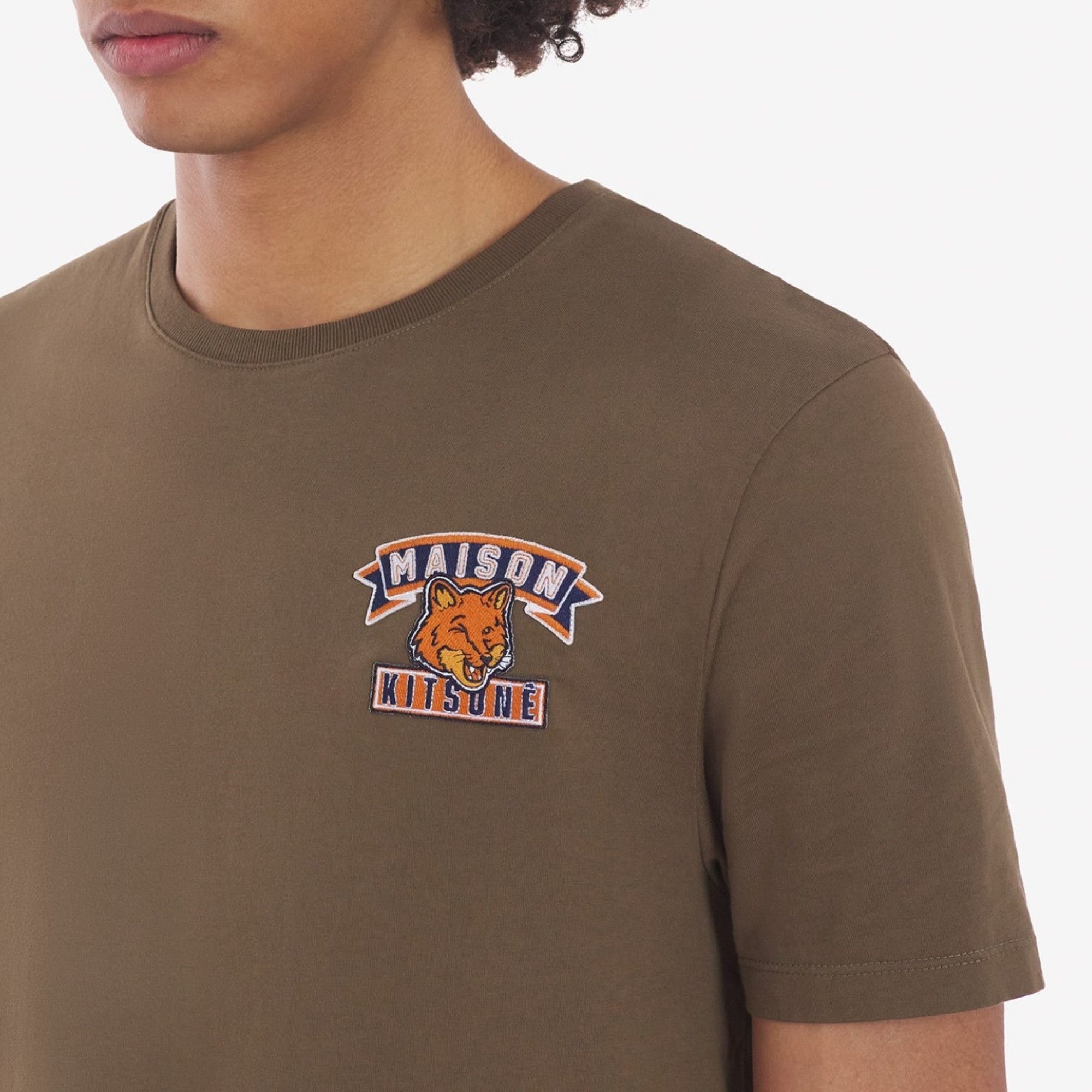 Men 11-11 Patch Regular Tee-Shirt - Khaki