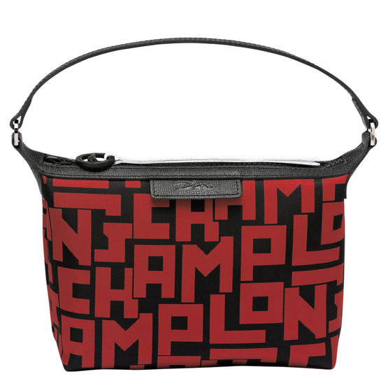 Le Pliage LGP M Clutch - Black/Brick