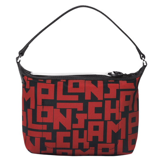 Le Pliage LGP M Clutch - Black/Brick