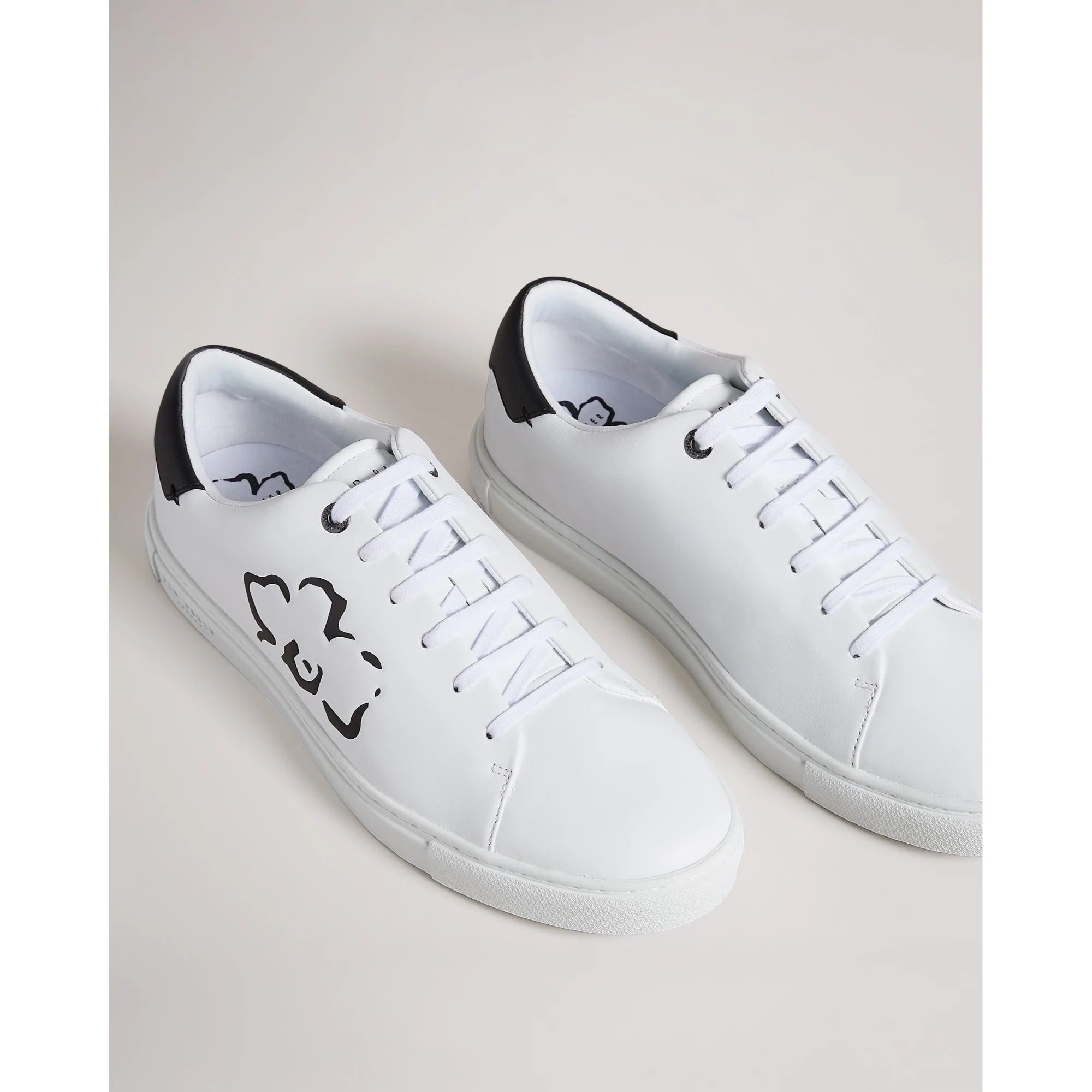 Men MFK-SAMMUEL-Flower Printed Cupsole Sneaker - White