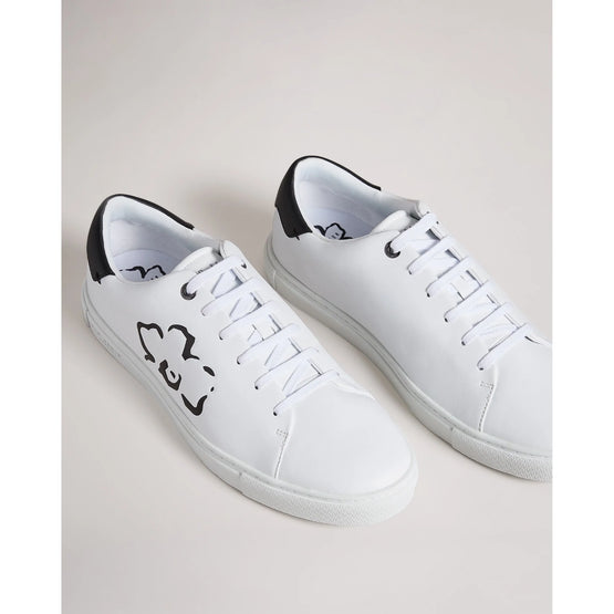Men MFK-SAMMUEL-Flower Printed Cupsole Sneaker - White
