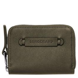 Longchamp 3D Card Holder - Khaki