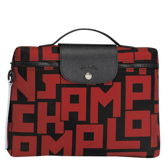Le Pliage LGP L Pouch - Black/Brick