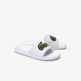 Lacoste Croco Slide 319 4 Us Cma Sandals - White/Green