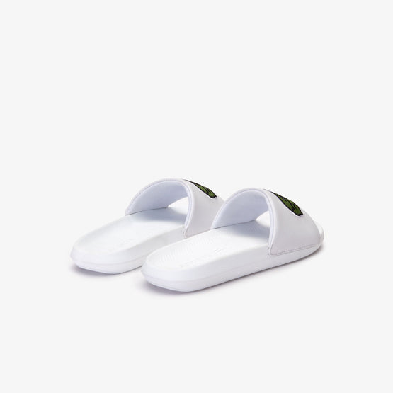 Lacoste Croco Slide 319 4 Us Cma Sandals - White/Green