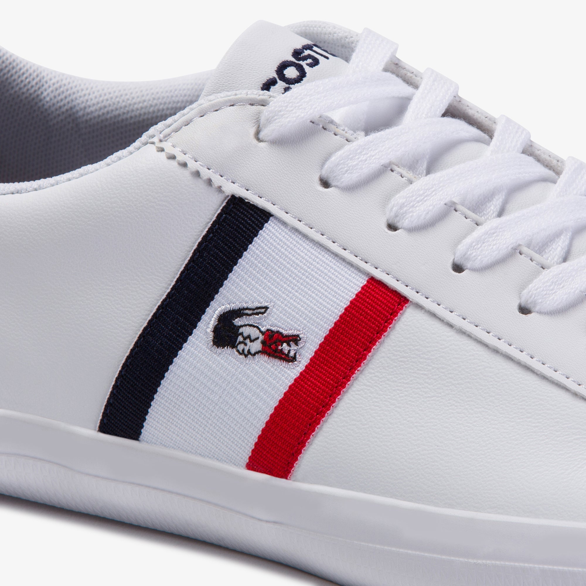 Lacoste Lerond Tri1 Cma Sneakers - White/Navy/Red