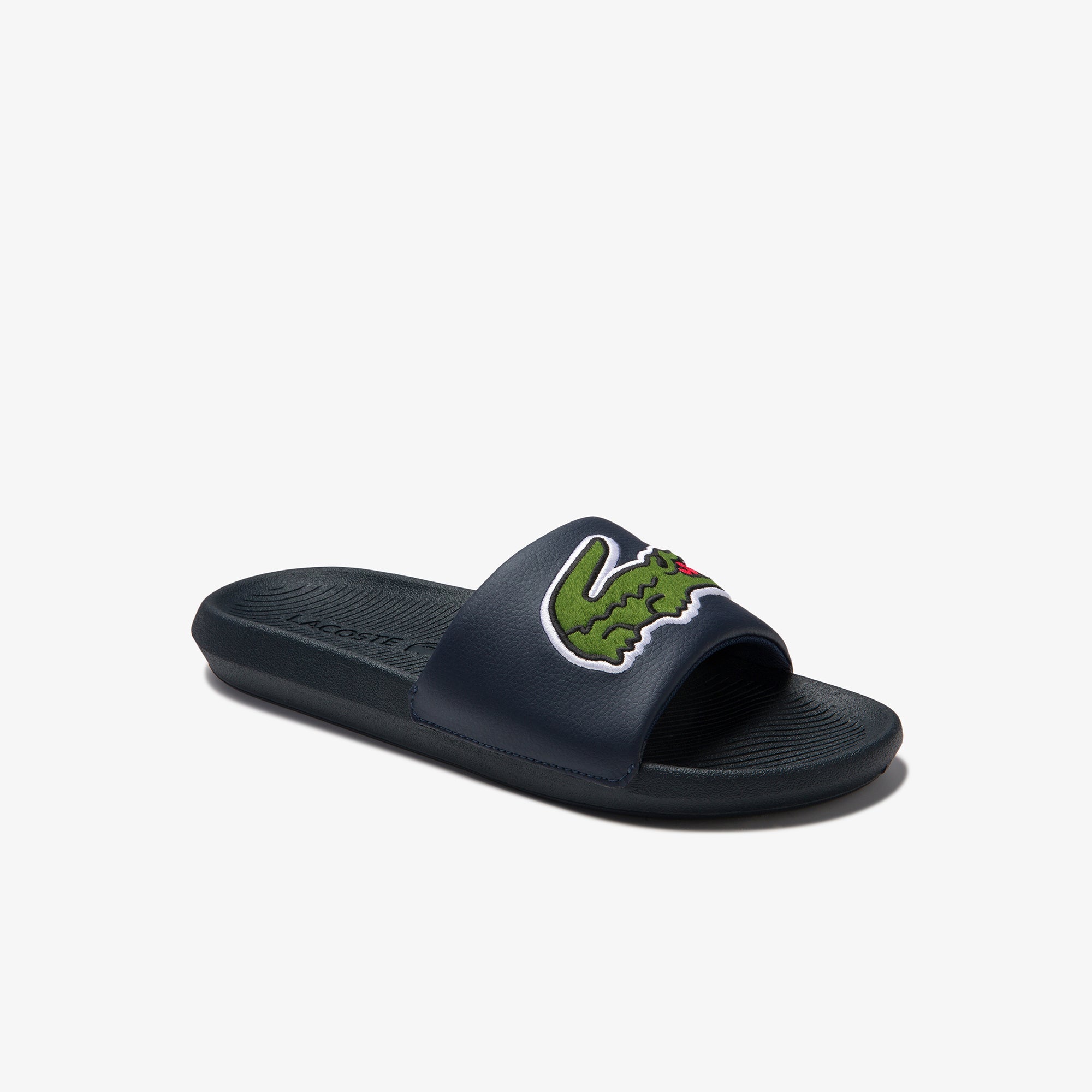 Lacoste Croco Slide 120 2 Us Cma Sandals - White/Carnation